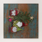 Die kerst-kerst-knomes en -boom | Vakantie Legpuzzel (Horizontaal)