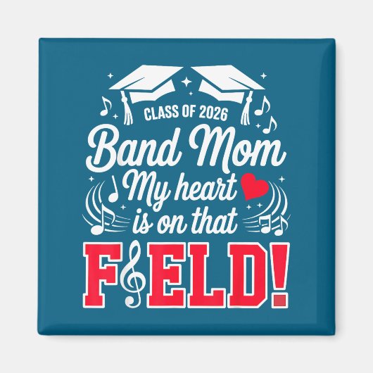 Die Klas Band Moeder Hart Veld Magneet (Voorkant)