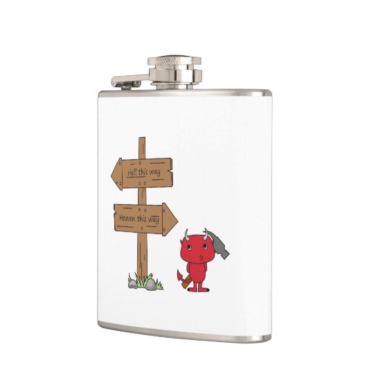 Die kleine duivel heupfles (Links)