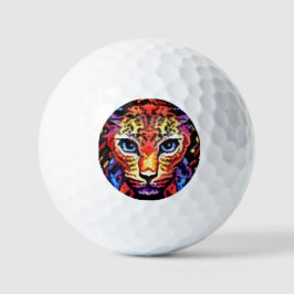 Die Kleurrijke Luipaard Uiterlijk Golfballen
