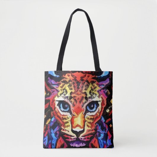 Die Kleurrijke Luipaard Uiterlijk Tote Bag (Voorkant)
