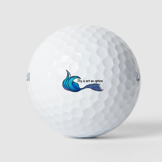 Die-kleurstof - Droog is geen optie Golfballen (Voorkant)