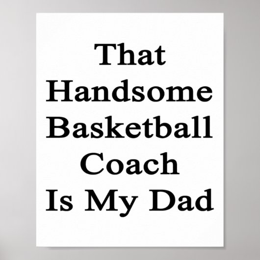 Die knappe basketbalcoach is mijn vader poster (Voorkant)