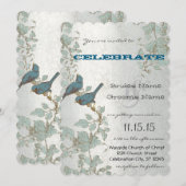 Die knipvogels die in een boombruiloft zitten kaart (Voorkant / Achterkant)