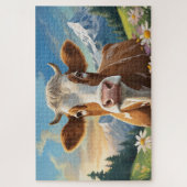 Die Kuh in den Bergen Legpuzzel (Verticaal)