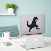 DIE KUSTSTICKERS VAN DINOSAUR STICKER (Laptop op bureau)