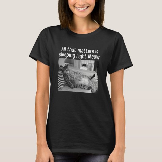 Die kwestie is de juiste gemiddelde kat-themapet t-shirt (Voorkant)