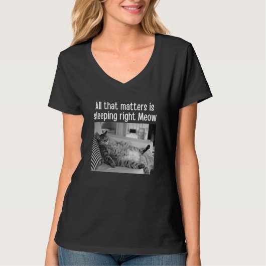 Die kwestie is de juiste gemiddelde kat-themapet t-shirt (Voorkant)