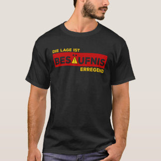 Die Lage ist Besäufnis regend Grappige Bierliefheb T-shirt