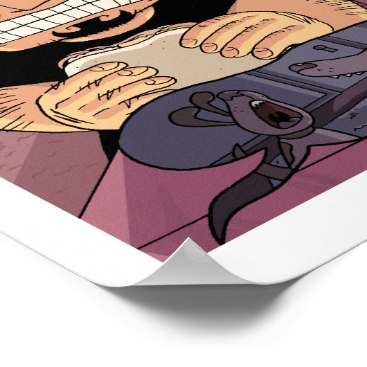 Die lawaaierige buren poster (Hoek)