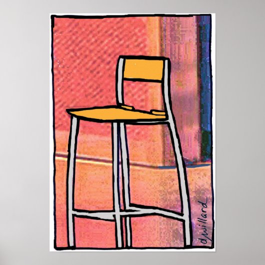 Die lege stoel poster (Voorkant)