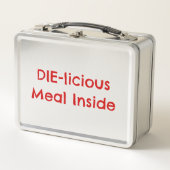 'Die-licious Meal Inside' Grappige horror Dark Hum (Voorkant)