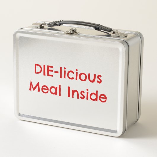 'Die-licious Meal Inside' Grappige horror Dark Hum (Voorkant)