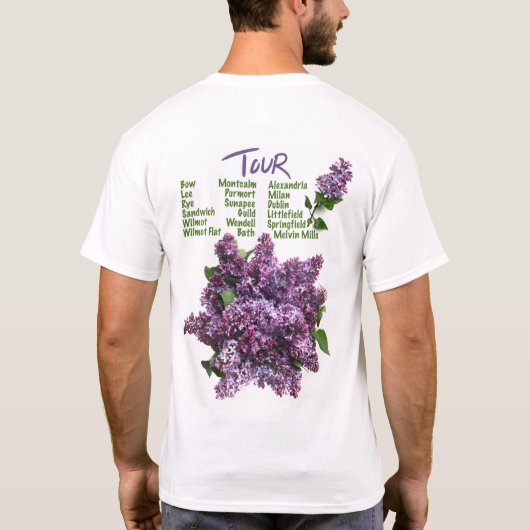 "Die LILACS" concert T-shirt (Achterkant)