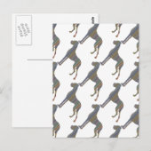 Die Liniendogge Briefkaart (Voorkant / Achterkant)