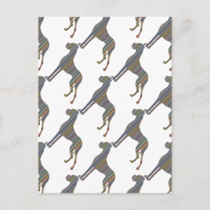 Die Liniendogge Briefkaart