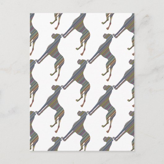 Die Liniendogge Briefkaart (Voorkant)