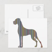 Die Liniendogge Briefkaart (Voorkant / Achterkant)