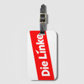 Die linke  bagagelabel (Voorkant (verticaal))