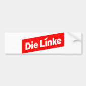 Die linke  bumpersticker (Voorkant)