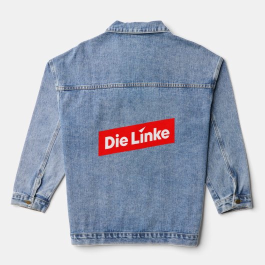 Die linke  denim jacket (Achterkant)