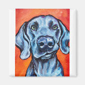 Die lip daar! Weimaraner Magneet (Voorkant)
