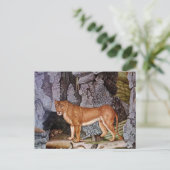 Die Löwin of The Lioness (1832) Briefkaart (Staand voorkant)
