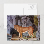 Die Löwin of The Lioness (1832) Briefkaart (Voorkant / Achterkant)