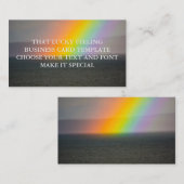 Die Lucky Feing Business Card-template Visitekaartje (Voorkant / Achterkant)