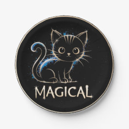 Die magische Katze Papieren Bordje