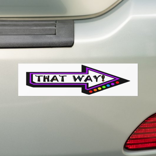 DIE MANIER BUMPERSTICKER (Op auto)