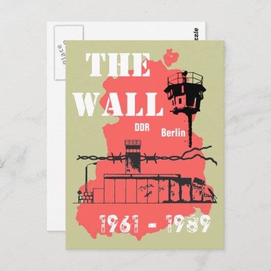 Die Mauer DDR Briefkaart (Voorkant / Achterkant)