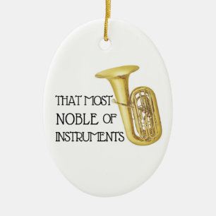 Die meeste noble instrumenten - Tuba Ornament