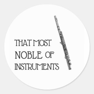 Die meeste noble van Instrumenten - de Trekker van Ronde Sticker