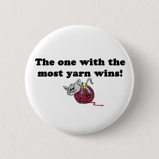Die met de meeste garen wint ronde button 5,7 cm