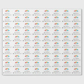 Die met het verjaardagsfeestje cadeaupapier (Vlak)