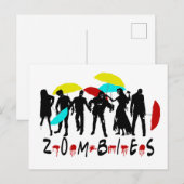 Die met Zombies Parody Funny Halloween Briefkaart (Voorkant / Achterkant)