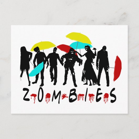Die met Zombies Parody Funny Halloween Briefkaart (Voorkant)