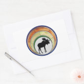 Die moerige kroon rechthoekige sticker (Envelop)