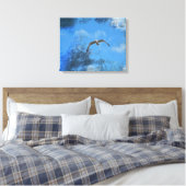 Die Möwe Canvas Afdruk (Insitu (Slaapkamer))