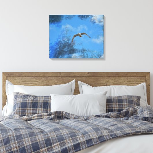 Die Möwe Canvas Afdruk (Insitu (Slaapkamer))