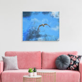 Die Möwe Canvas Afdruk (Insitu (Woonkamer))