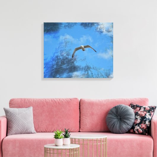 Die Möwe Canvas Afdruk (Insitu (Woonkamer))