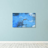 Die Möwe Canvas Afdruk (Insitu (Houten vloer))