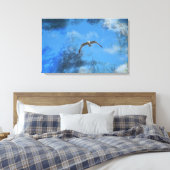 Die Möwe Canvas Afdruk (Insitu (Slaapkamer))