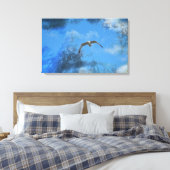 Die Möwe Canvas Afdruk (Insitu (Slaapkamer))