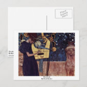 Die Musik van Klimt Gustav Briefkaart (Voorkant / Achterkant)