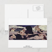 Die Nacht van Hodler Ferdinand Briefkaart (Voorkant / Achterkant)