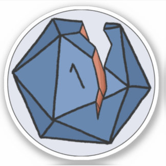 Die natuurlijke Logo Sticker