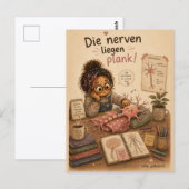 Die Nerven liegen plank Briefkaart (Voorkant / Achterkant)